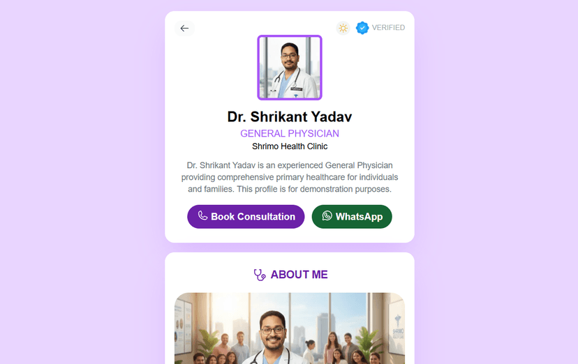 Clinic - Digital Card