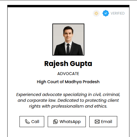 Advocate - Digital Card